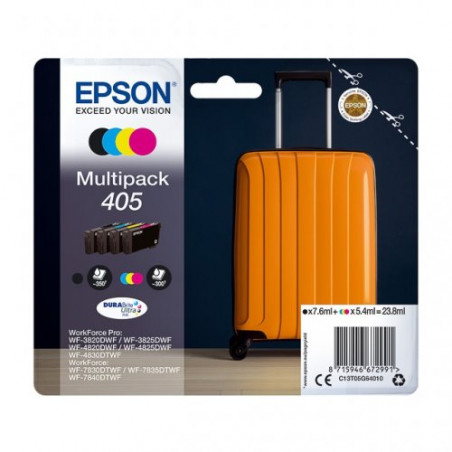 Epson 405 - Pack x 4 marque Epson T05G64010 - Valise - Noir Cyan Magenta Yellow