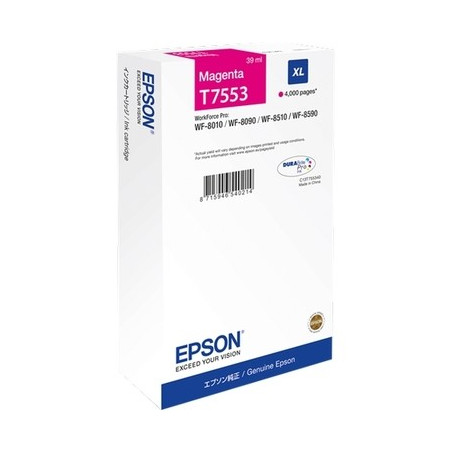 T7553 - Cart. Encre Marque Epson C13T755340 - Magenta