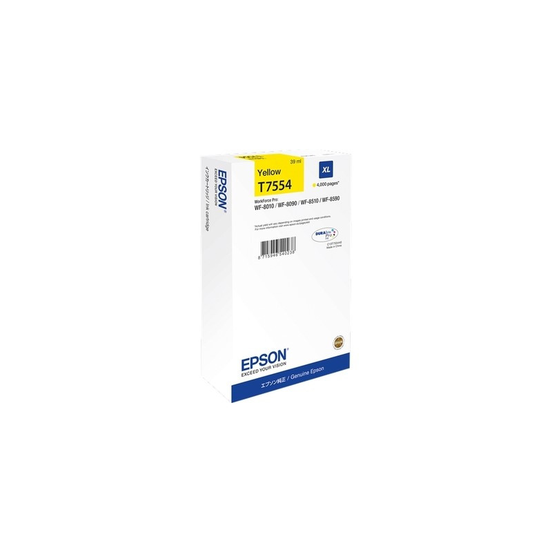 T7554 - Cart. Encre Marque Epson C13T755440 - Yellow