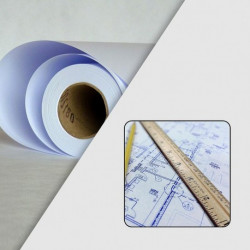 Rouleau Papier Extra Blanc 80g/M² Supérieur - 0,914 X 91,5 M (A0+) - EVOLUTION