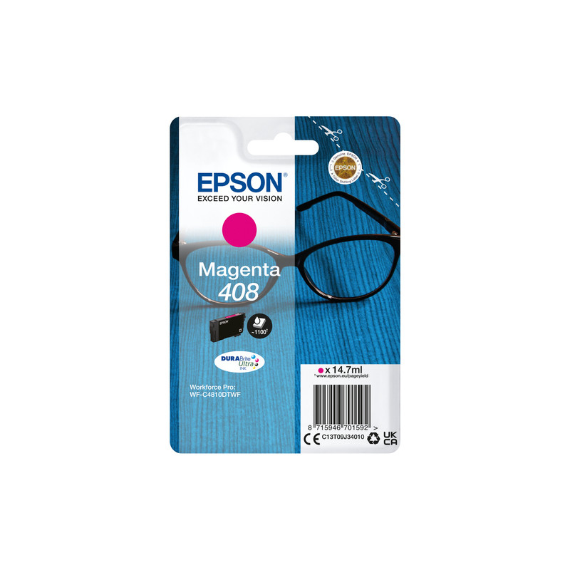 Epson 408 - Cartouche boite marque Epson C13T09J34010 - Lunettes - Magenta