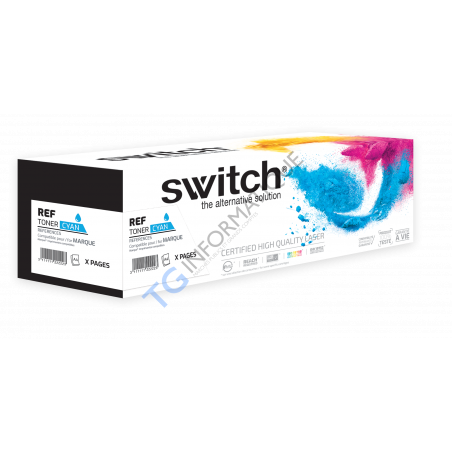 782X - Toner SWITCH Lexmark 78C2XC0 - Cyan