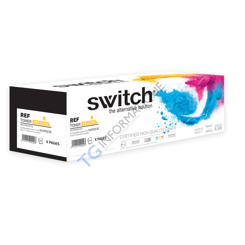 782X - Toner SWITCH Lexmark 78C2XY0 - Jaune