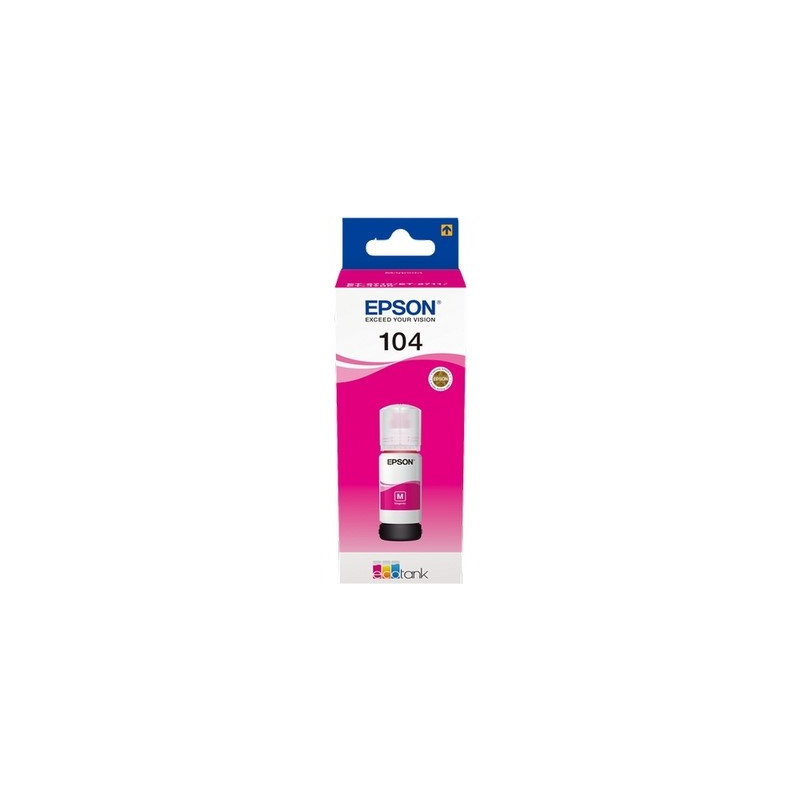 Epson 104 - Recharge d'encre marque C13T00P340 - Magenta