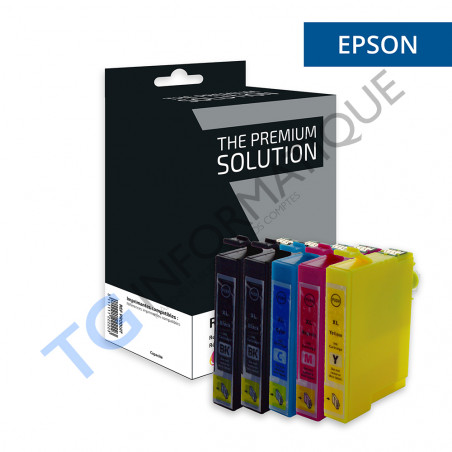 Epson 1295 - Pack x 5 jet d'encre équivaut à C13T12954012 - Black Cyan Magenta Yellow