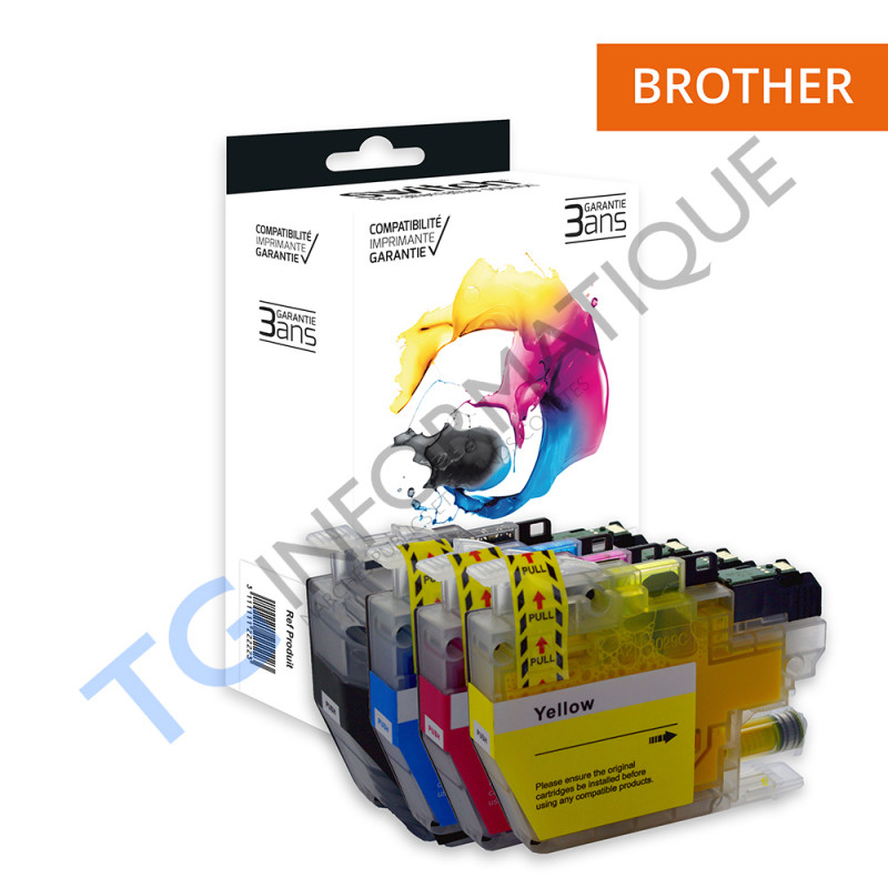 Brother 422XL - SWITCH Pack x 4 jet d'encre équivaut à LC422XLVAL - Black Cyan Magenta Yellow