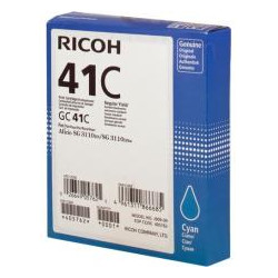 GC-41 - Cart. Encre Marque Ricoh 405762, GC41C - Cyan