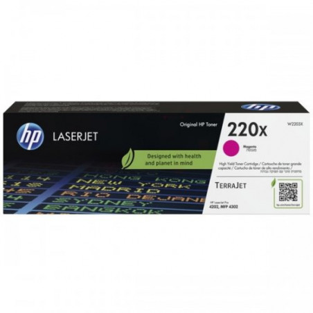 Hp 220X - Toner marque W2203X, 220X - Magenta