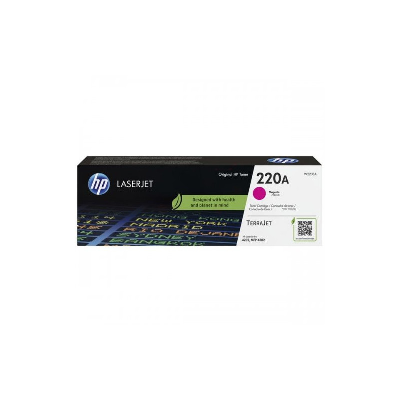 Hp 220A - Toner marque W2203A, 220A - Magenta