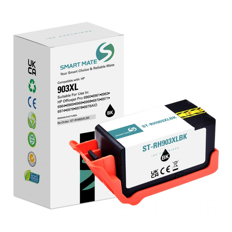 Hp 903XL - SMARTMATE cartouche jet d'encre équivaut à T6M15AE - Black