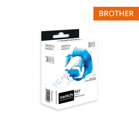 Brother 427XL - SWITCH cartouche jet d'encre équivaut à LC427XLC - Cyan