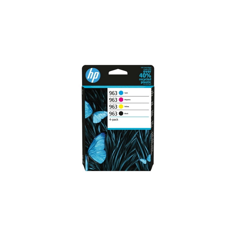 Hp 963 - Pack x 4 marque Hp 6ZC70AE - Noir Cyan Magenta Jaune