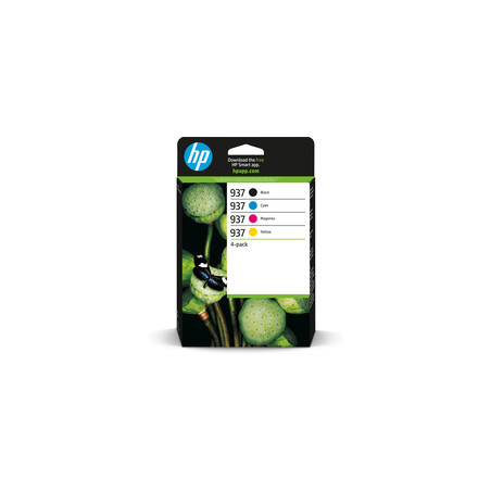 hp H937 - Pack x 4 jet d'encre marque 6C400NE - Black Cyan Magenta Yellow