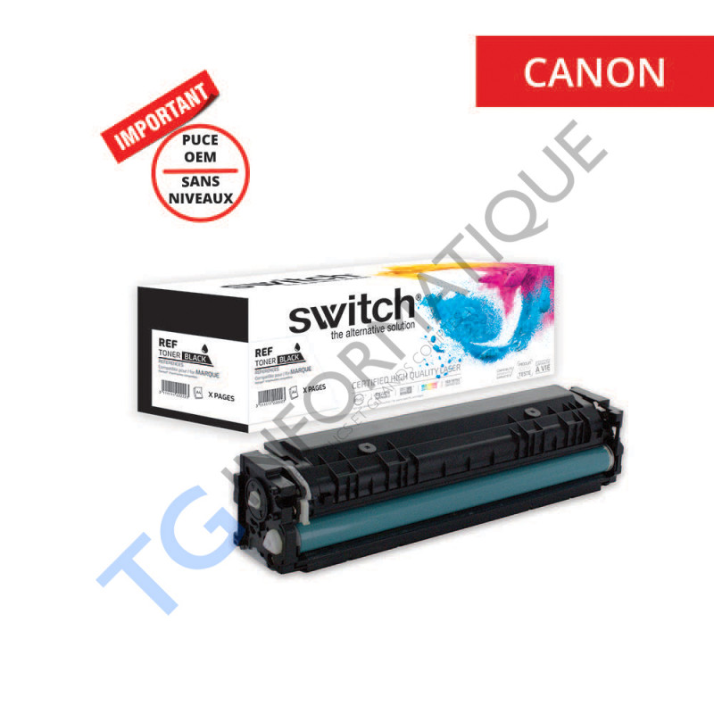 Canon 055H - Toner SWITCH - sans niveau puce OEM - compatible Canon 055H, 3020C002 - Noir