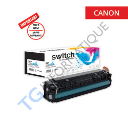 Canon 055H - Toner SWITCH - sans niveau puce OEM - compatible Canon 055H, 3019C002 - Cyan