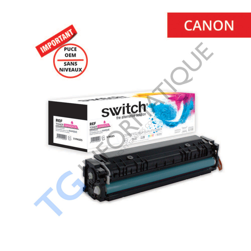 Canon 055H - Toner SWITCH - sans niveau puce OEM - compatible Canon 055H, 3018C002 - Magenta