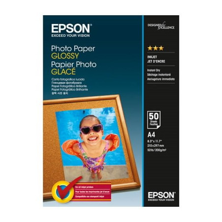 Epson - Papier A4 photo glacé 200g/m2 original 50 feuilles - Epson S042539