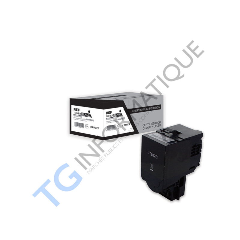 Lexmark 242X - Toner compatible avec C242XK0 - Black
