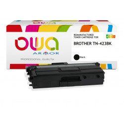Brother 423 - ARMOR Toner Rema équivaut à TN-423BK - Black