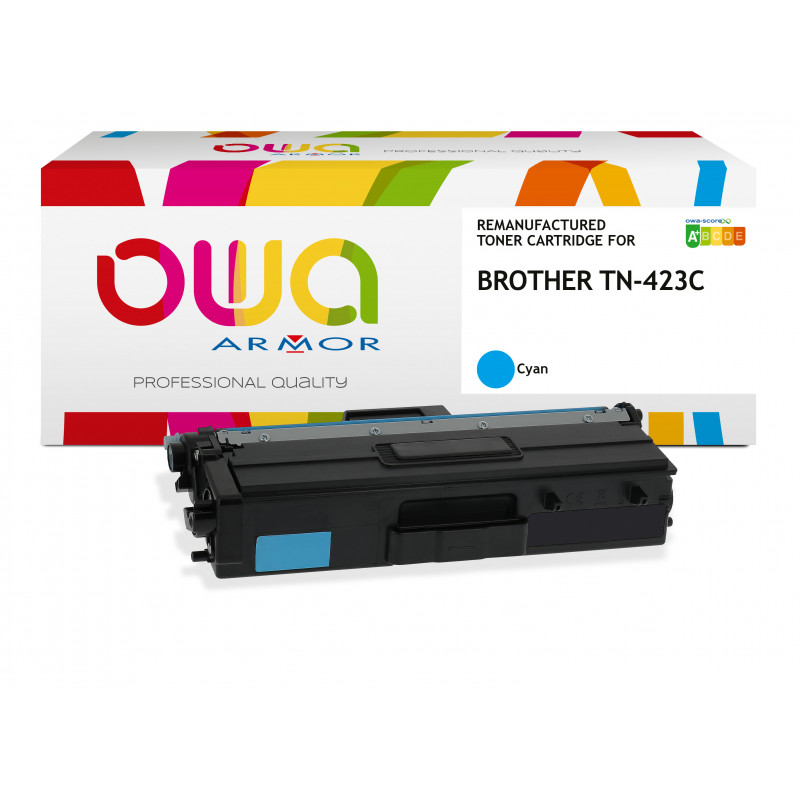 Brother 423 - ARMOR Toner Rema équivaut à TN-423C - Cyan