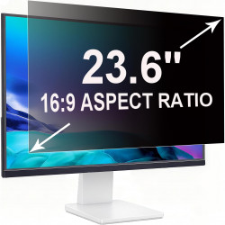 Filtre de Confidentialité pour 23.6 Pouces 16:9 (52.2x29.4cm) Moniteur,Anti-Lumière Bleue & Anti-Reflet, Amovible