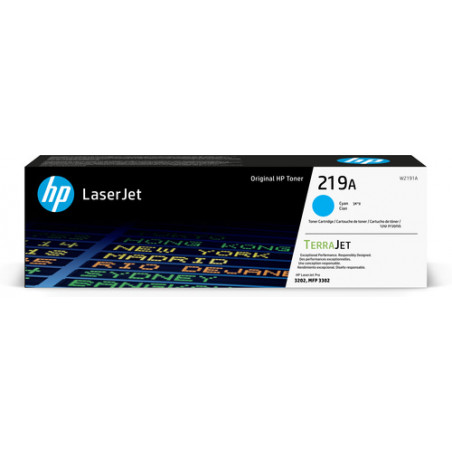 Hp 219A - Toner original W2191A, 219A - Cyan
