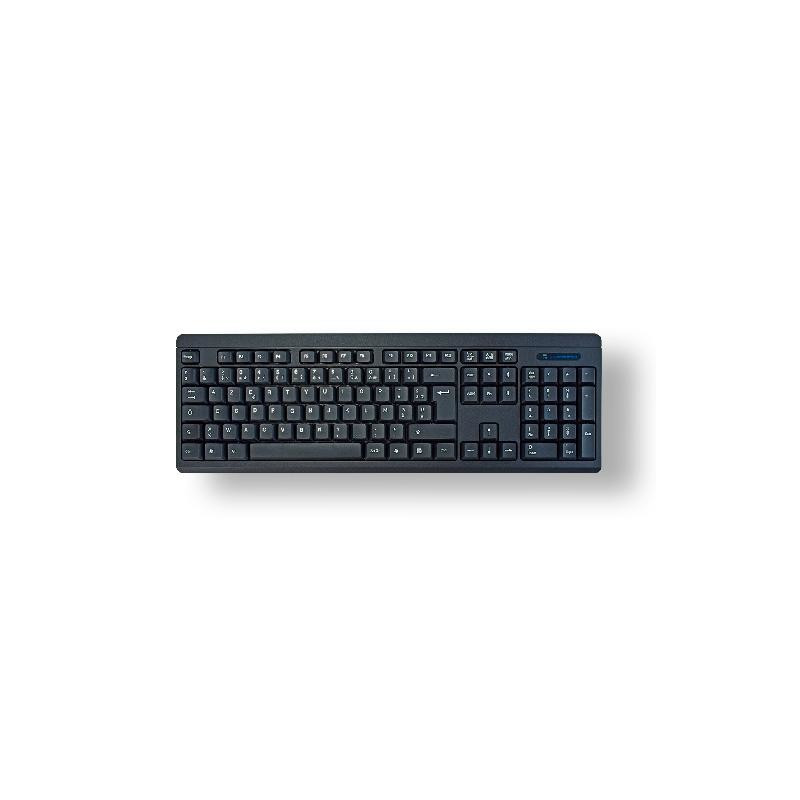 MCL Samar ACK-301W/N - clavier AZERTY français sans fil - Noir - 2.4 GHz