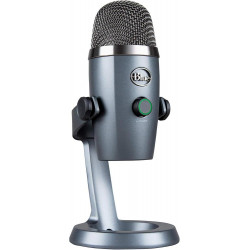 Microphone Yeti Nano avec support de bureau, Câble USB, Adaptateur 1/4" à 5/8",