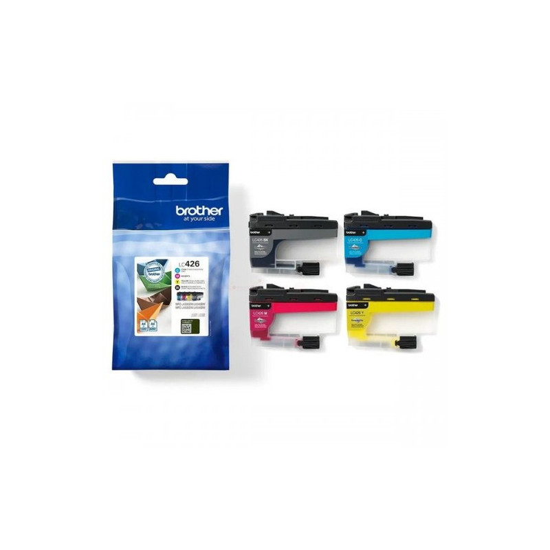 Brother 426 - Pack x4 marque Brother LC426VAL - Noir Cyan Magenta Yellow