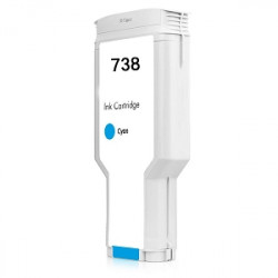 HP 738X - Cartouche équivaut 676M6A - Cyan