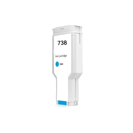 HP 738X - Cartouche équivaut 676M6A - Cyan