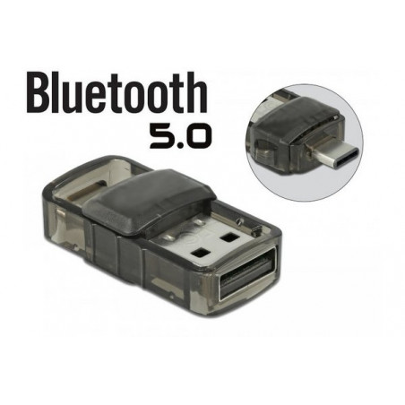 040508 - DEXLAN Clé USB BlueTooth 5.0 réversible Combo USB-C et USB-A