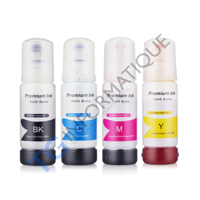 Epson 102 - Pack x 4 Recharge d'encre compatible C13T03R140, C13T03R240, C13T03R340, C13T03R440