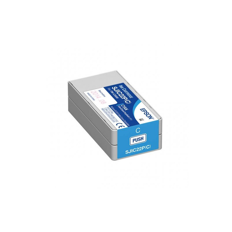 Epson E3500 - Cartouche marque Epson C33S020602, SJIC22P(C) - Cyan