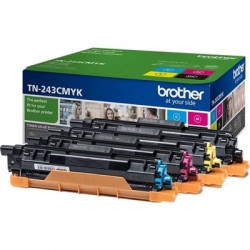 TN-243 - Pack 4 Toners Marque Brother TN-243 - Noir Cyan Magenta Jaune