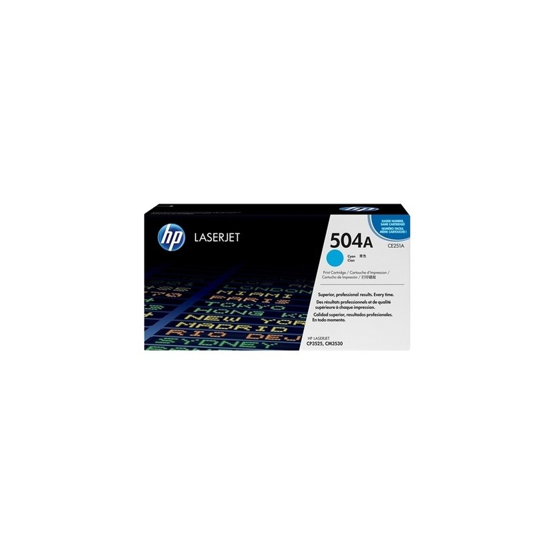 504A - Toner Marque Hp CE251A - Cyan