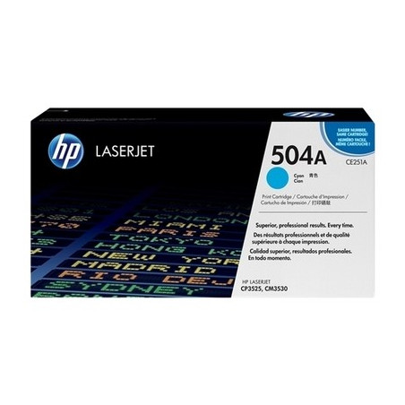 504A - Toner Marque Hp CE251A - Cyan