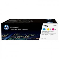 128A - Pack 3 Toner Marque Hp CF371AM, 128A - Cyan Magenta Jaune
