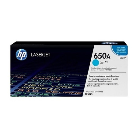 650A - Toner Marque Hp CE271A, 650A - Cyan