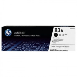 83A - Pack 2 Toner Marque Hp CF283AD, 83A - noir