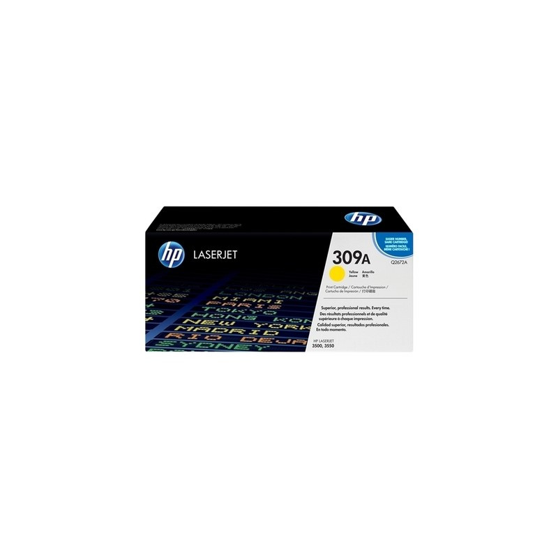 308A - Toner Marque Hp Q2672A, 308A - Jaune