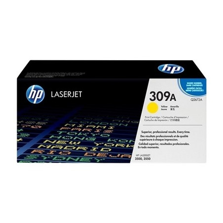 308A - Toner Marque Hp Q2672A, 308A - Jaune