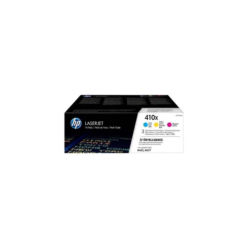 410X - Pack 3 Toner Marque Hp CF252XM - Cyan Magenta Jaune