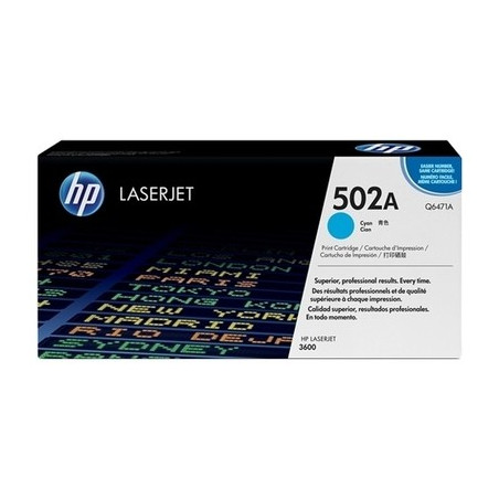 502A - Toner Marque Hp Q6471A - Cyan