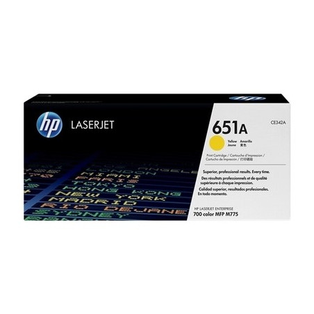 651A - Toner Marque Hp CE342A, 651A - Jaune