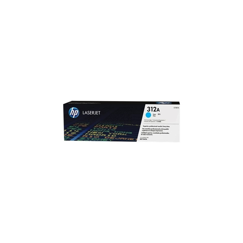 312A - Toner Marque Hp CF381A, 312A - Cyan