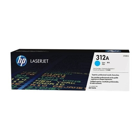 312A - Toner Marque Hp CF381A, 312A - Cyan