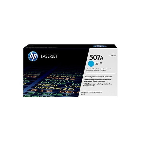 507A - Toner Marque Hp CE401A, 507A - Cyan