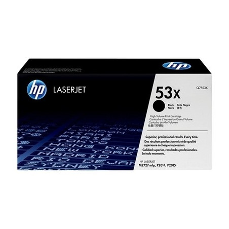 53X - Toner Marque Hp Q7553X - noir