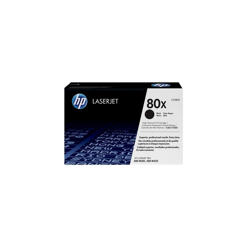 80X - Toner Marque Hp CF280X, 80X - noir
